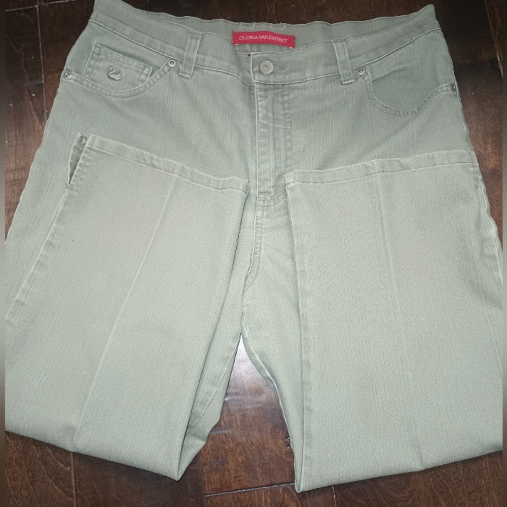 Gloria Vanderbilt Women's Utility Pants in Sage Green